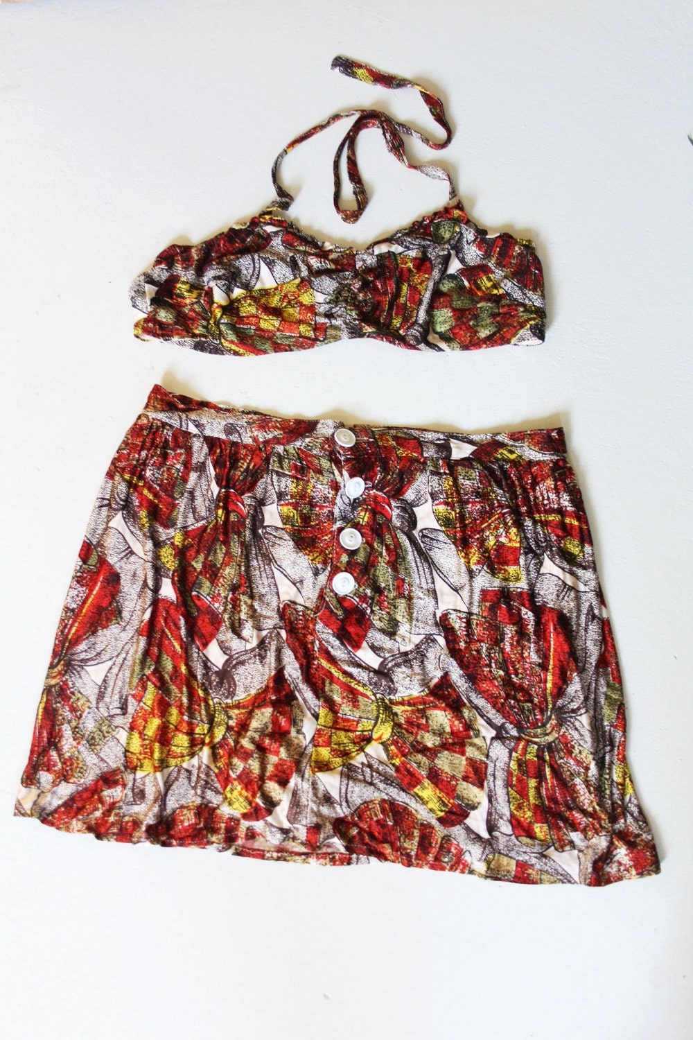 VIntage 40's Bikini Play Suit