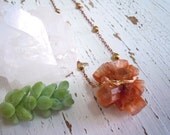 Raw Crystal Aragonite Gemstone Necklace - Boho Chic - Metaphysical Jewelry - Mineral Jewelry