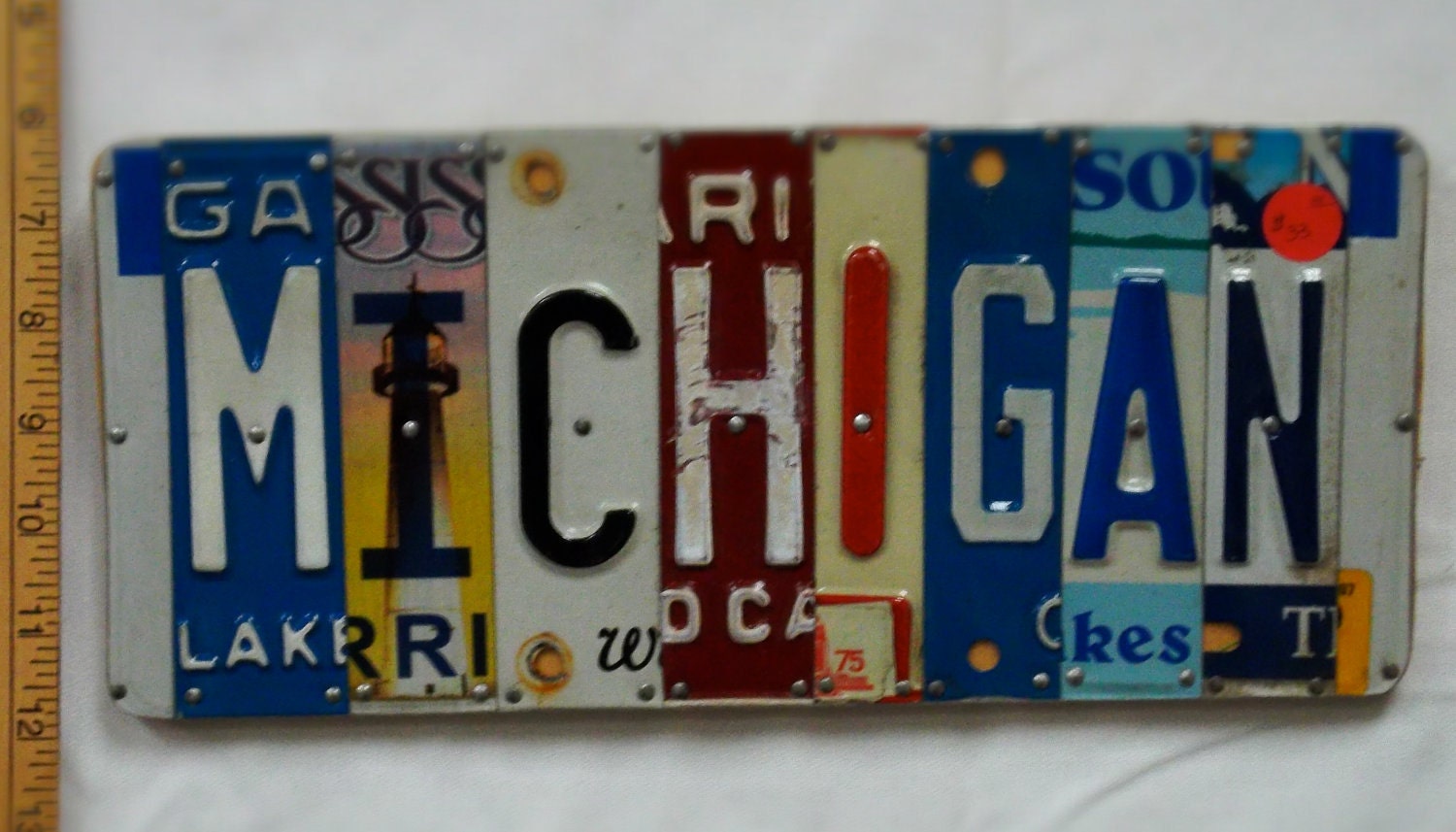Recycled License Plate Street signs...