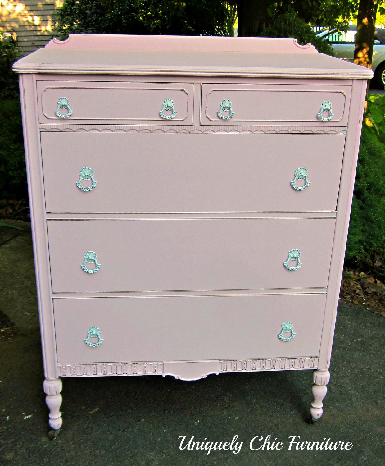 Vintage Pink Dresser
