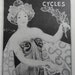 Vintage Bike Poster, Rambler Cycles Woman Holding Tree Branch While Wearing A Dress, Edoardo Bianchi Milan, Bicycle Print, Jack Rennert, USA