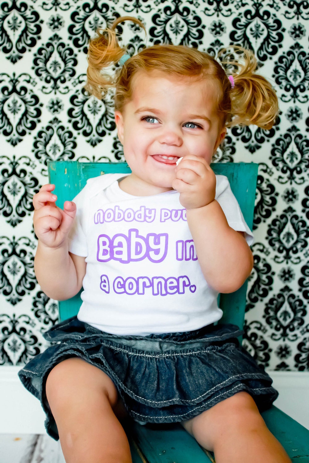 Nobody Puts Baby in a Corner - Baby Onesie - Toddler Shirt also available