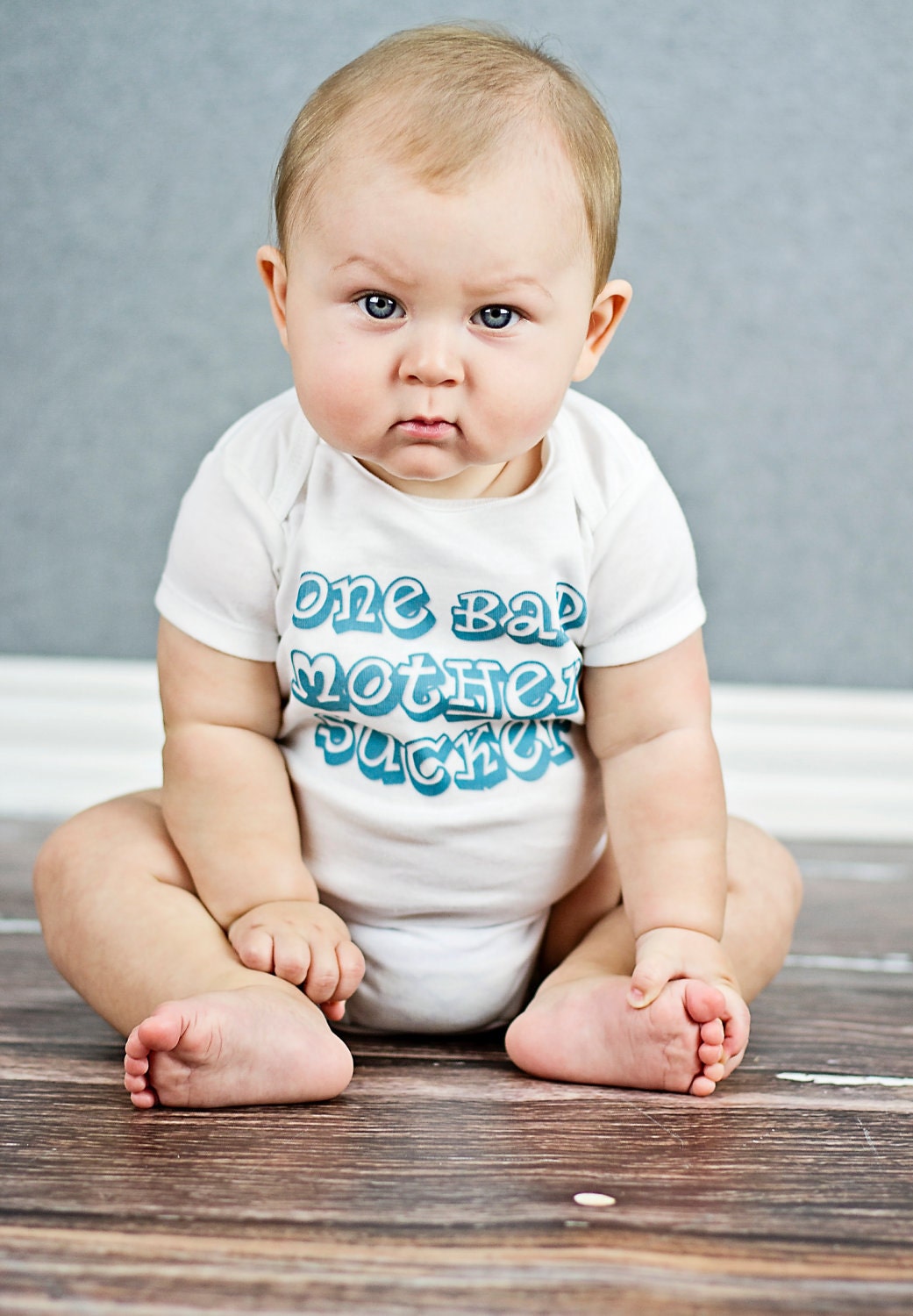 One Bad Mother Sucker - Funny Baby Onesie - Your Color Choice