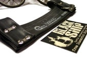 U Lock Holster w Key Clip - Belt Mounted - 'Vegan Leather' Bike Tube