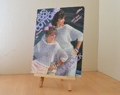 1980s Knit and Crochet Sweater Pattern Book Quick Cool Cottons by Brunswick