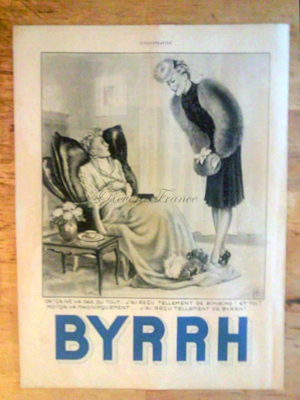 Original Vintage French Ad -1939  Byrrh by Georges Léonnec