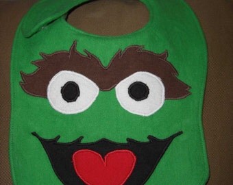 Oscar the Grouch Sesame Street Baby Bib