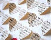First Anniversary Gift, Personalized 3D Hearts - made with song lyrics, love letter, or vows (Unique wedding present)