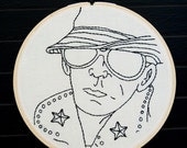 Lou Reed Embroidered Wall Art.
