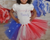 American Beauty Fourth of July Tutu set