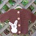 Undyed Alpaca Bunny Sweater for Baby size 6 months