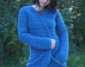 Crochet pattern PDF - Bulky Cardigan with Pockets - sizes XS to XXL - Crochet Jacket Cardigan Pattern instant download