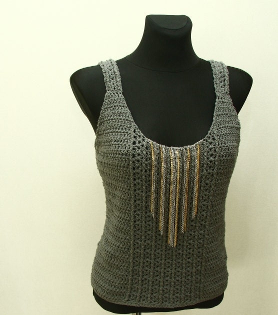 Crochet Pattern PDF - Starlet Top - sizes XS to XL - Crochet Tank Top Pattern instant download