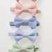 Little Boy Bowtie - Seersucker - Red, Orange, Navy, Light Blue, Green, or Pink