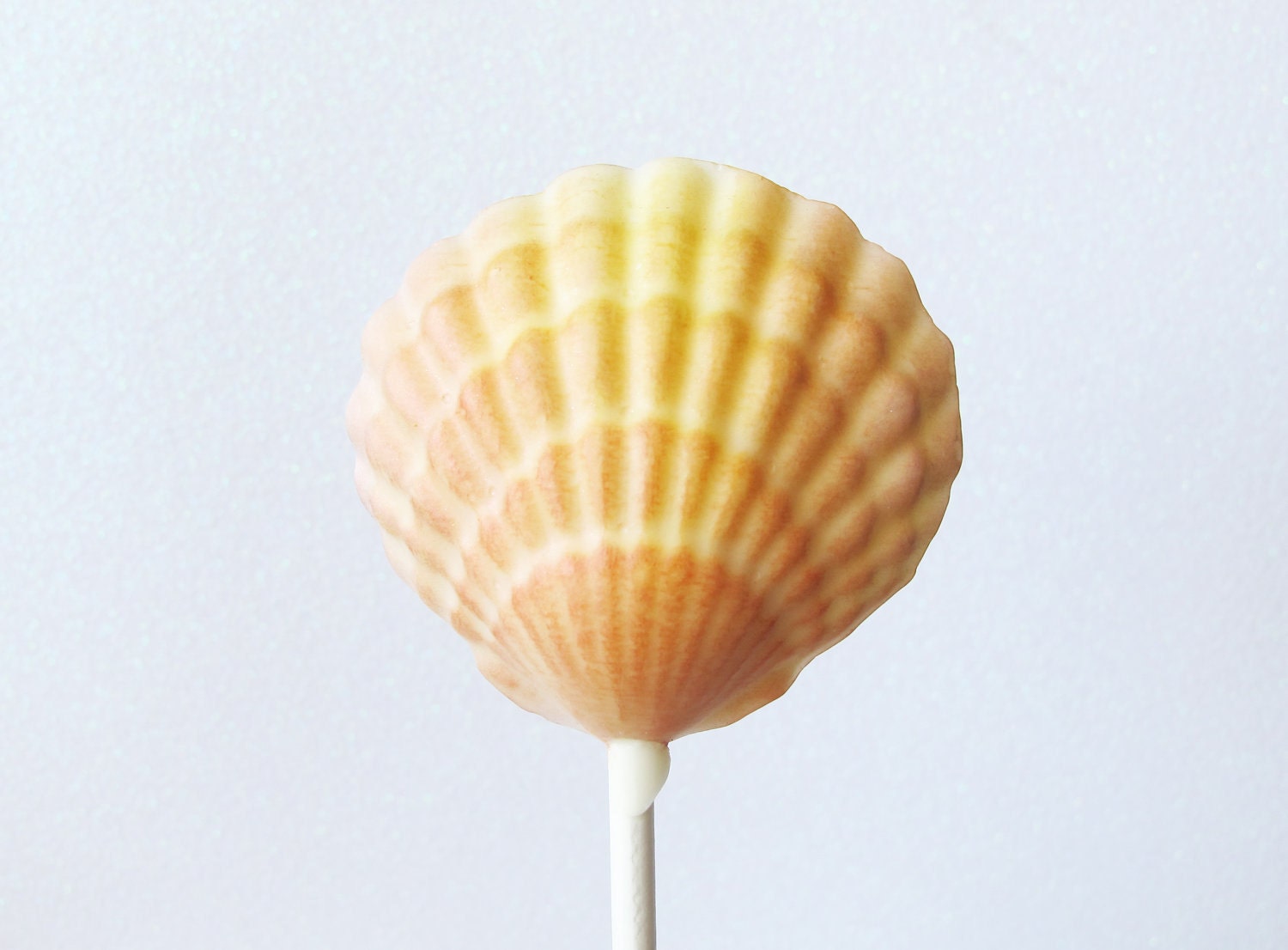 3 Chocolate Shell Lollipops: Citrus Ombre