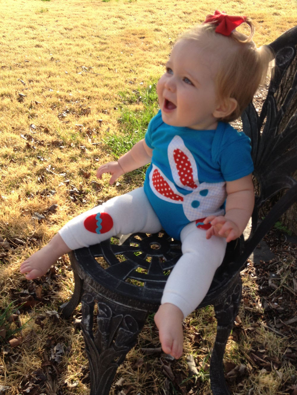 Design Your Own Easter Bunny Rabbit Onesie and Baby Leg Warmers