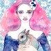 8x10 PRINT / Cherry Blossom Girl