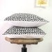 Polka Dots Pillow Black White Organic Cotton 16 x 16''