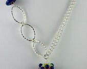 Celebration Lampwork Necklace by Michelle Plotnik Glass Links Red Blue Yellow Meital