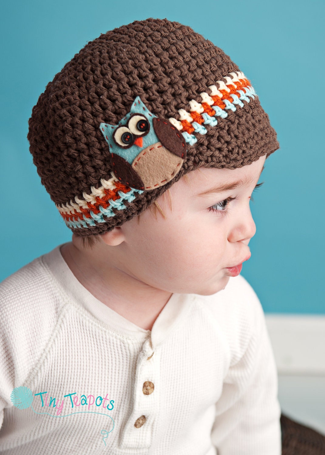 Boy Hat, Owl Visor Beanie, Owl Newsboy Hat