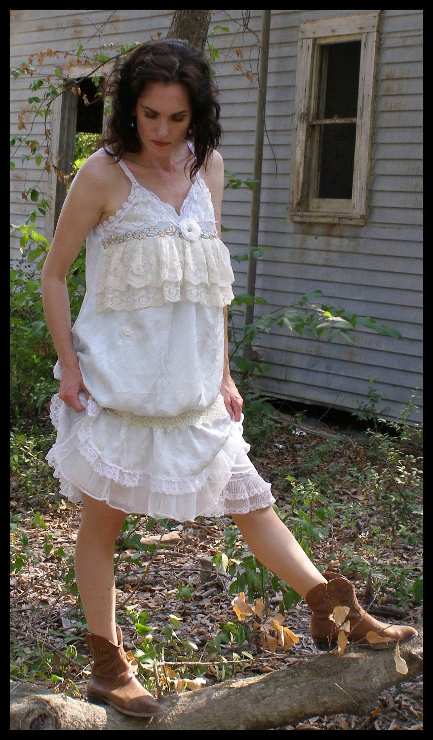 Something Blue Layered  Bridal Slipdress