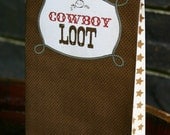 Wild West Cowboy Loot Bag - Boys Birthday Party - DIY PRINTABLE FILE by Sassaby