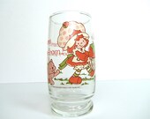 1980 Strawberry Shortcake glass, American Greetings, collectible drinking glass, vintage pop culture kitchen ware