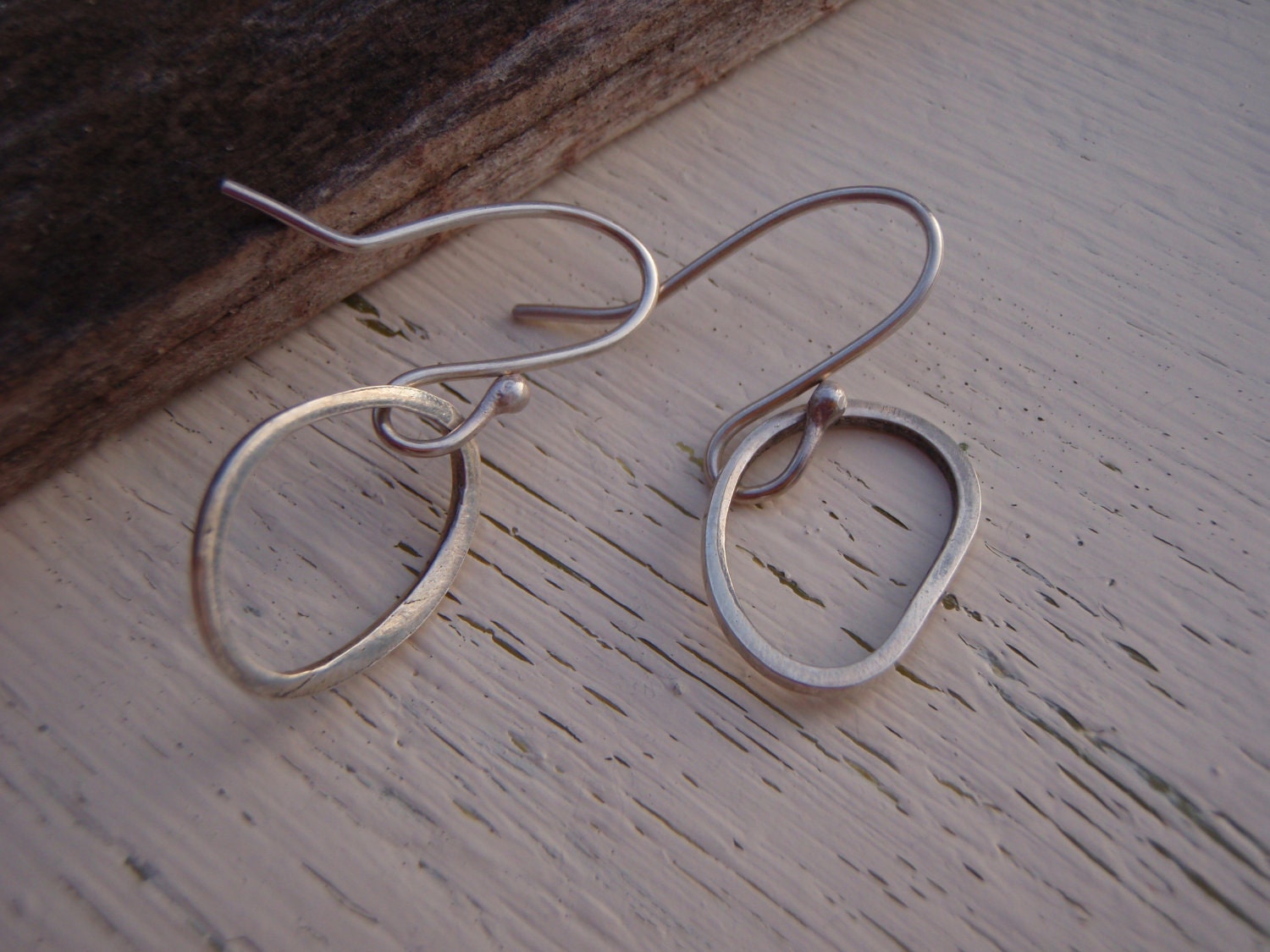 ARTisan Made " Beach Rocks" Earrings - Fine Silver - Sterling Silver - OOAK