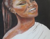 Oil Painting of Queen Latifah 20x15