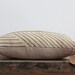 As seen in BETTER HOMES and GARDENS. Karnataka metallic ink hand printed on Natural Ecru organic hemp pillow cover 12x21