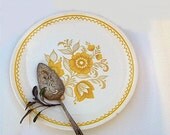 Vintage Serving Plate, Folk Flower Platter