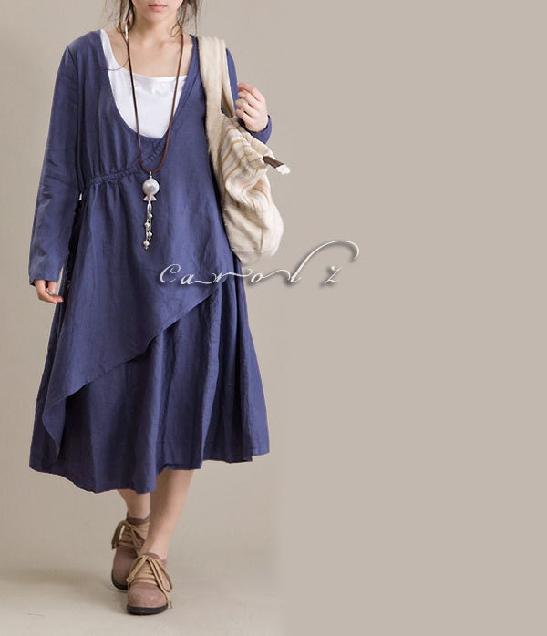 Plus Size Dress 1X 2X 3X Womens Dress Plus Size Clothing Asymmetrical Layered Dress Peplum Dress Style