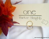 Unique & Elegant Wedding Decorations, Table Place Settings, Gold Table Sign Holders, 16