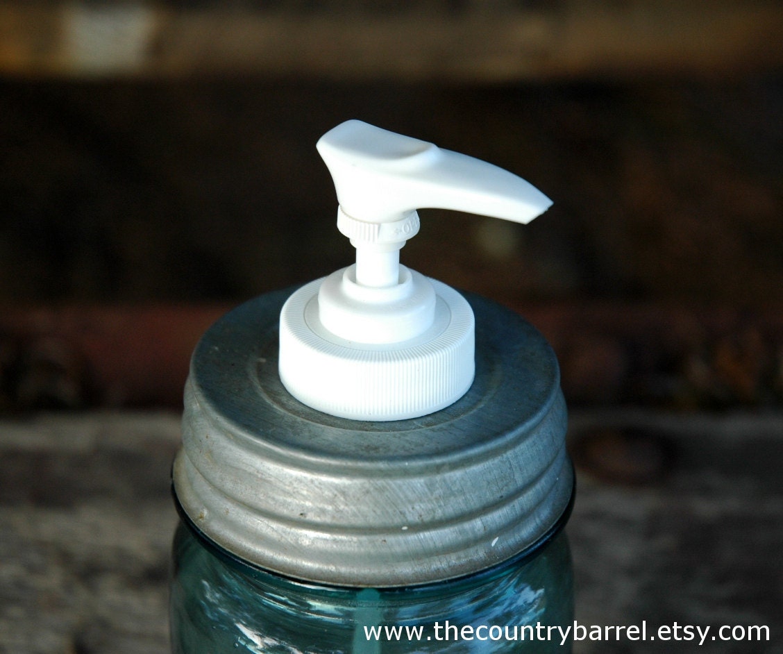 DIY Authentic Zinc Mason Jar Soap Dispenser Lid