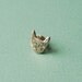 Cat face lapel pin