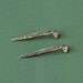 Silver spear earrings