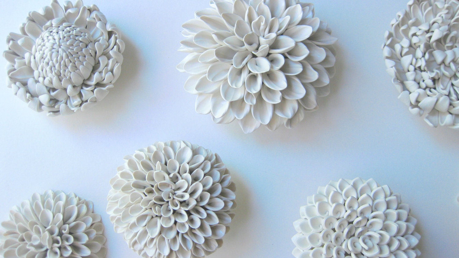 Set of Three LARGE Sized flowers of your choice