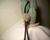 Tan Agate Arrowhead Bolo Tie