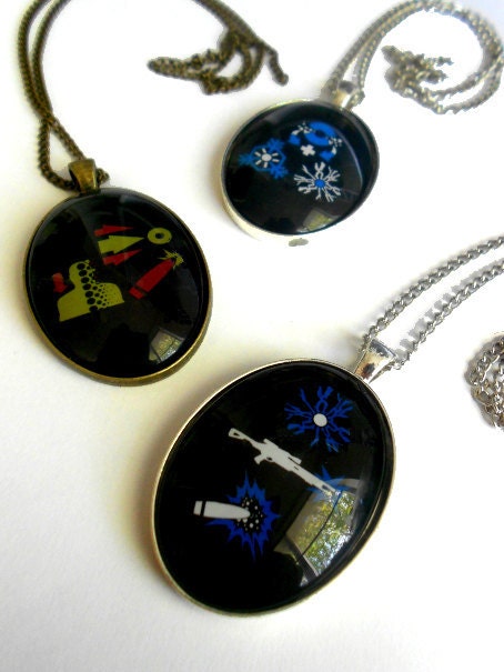 Mass Effect Kaidan, Garrus and Thane Skill Set Necklaces Gaming