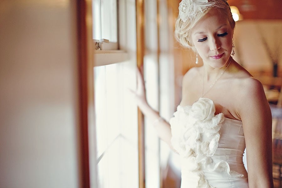 SAMPLE SALE: Strapless Sweetheart Fit and Flare Cotton w/ Silk Applique