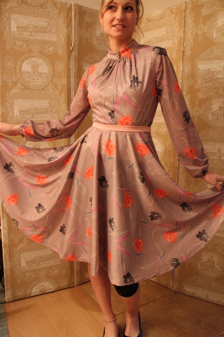 Vintage 1970s Dress - Vintage Swing Dress