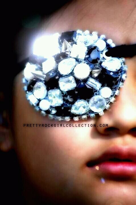 Custom TILA Eyepatch with spikes/rhinestones