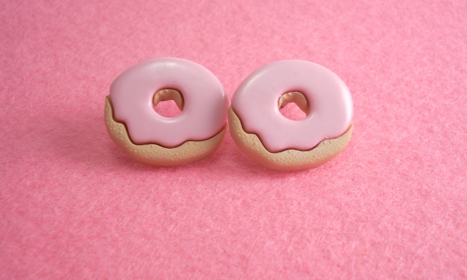 Pink Donut Earrings