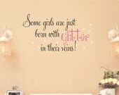 Girls Saying Wall Decal Baby Toddler Glitter Stars Vinyl Decor