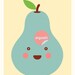 Love organic (healthy, fresh, pear, fruit, farm, happy)
