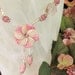 Fabulously Feminine Flower Necklace in Pink with Crystal Accents and Rose Alexandrite