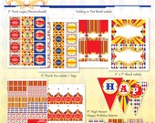 Vintage Carnival Circus Printable Birthday Party Package - Primary Colors - DIY Print Il_170x135
