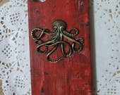 Large octopus iPhone Case fits for iPhone 4 Case, iPhone 4s Case, iPhone 4 Hard Case, iPhone Case