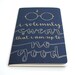 Harry Potter Inspired Moleskine, Ravenclaw Edition, Modern Calligraphy, Gold Ink on Navy, I Solemnly Swear That I Am Up to No Good