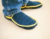Men's House Slippers Crochet Pattern in 5 sizes INSTANT DOWNLOAD